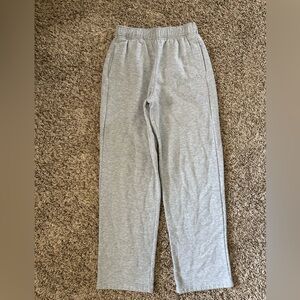 Alo Yoga Accolade Straight Leg - XXS - Heather Gray